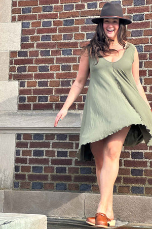 angelrox® dixie dress in tissue bay