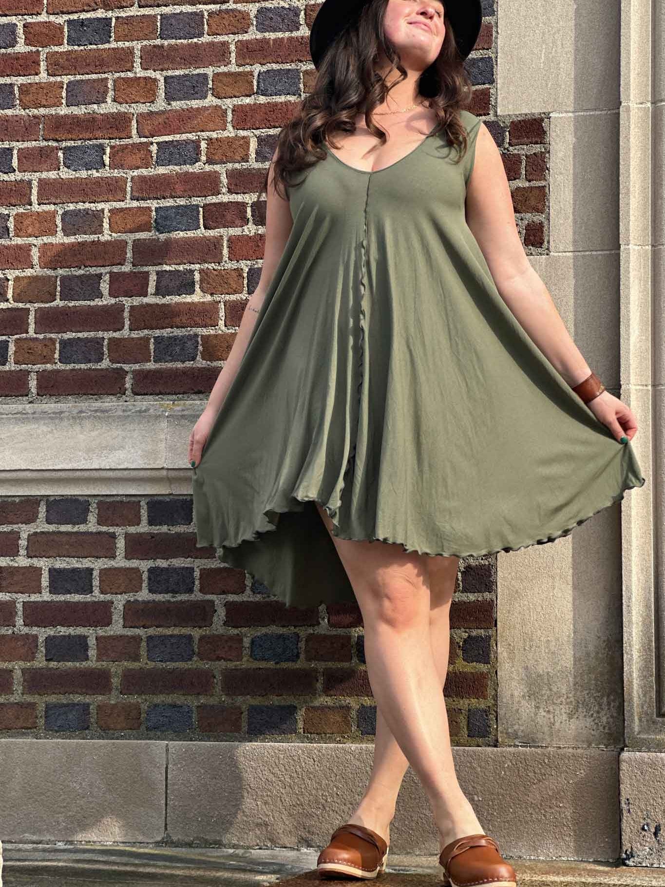 angelrox® dixie dress in tissue bay