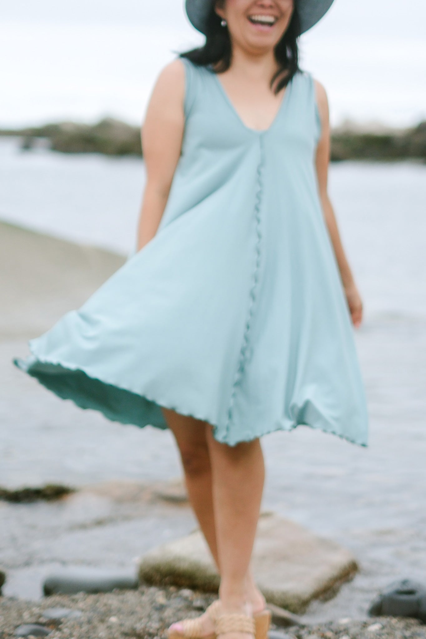 angelrox® dixie dress in tissue sky