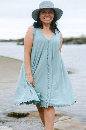 angelrox® dixie dress in tissue sky