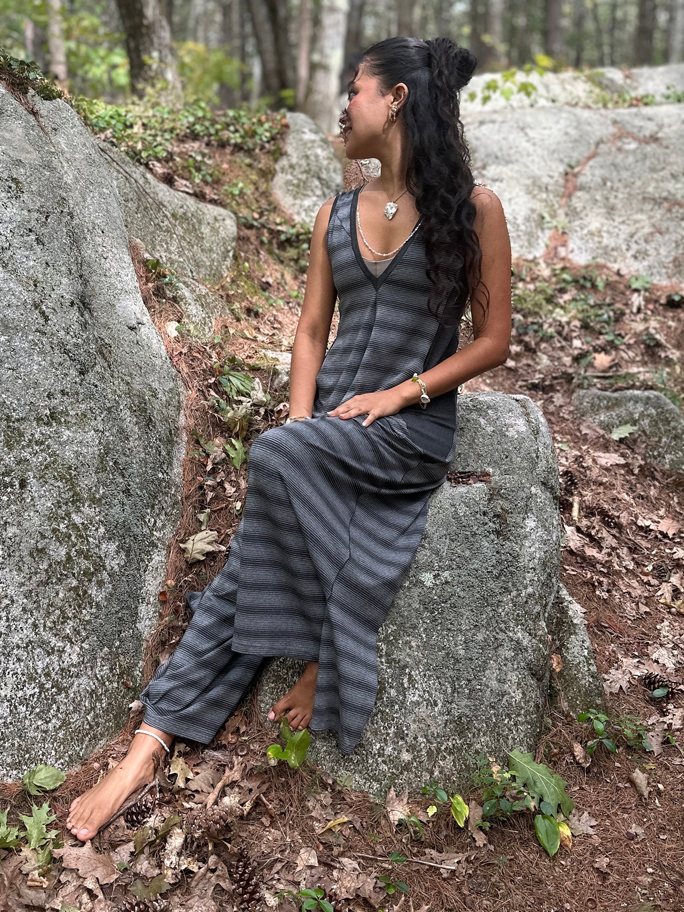 suger farmer jumpsuit in city/lava