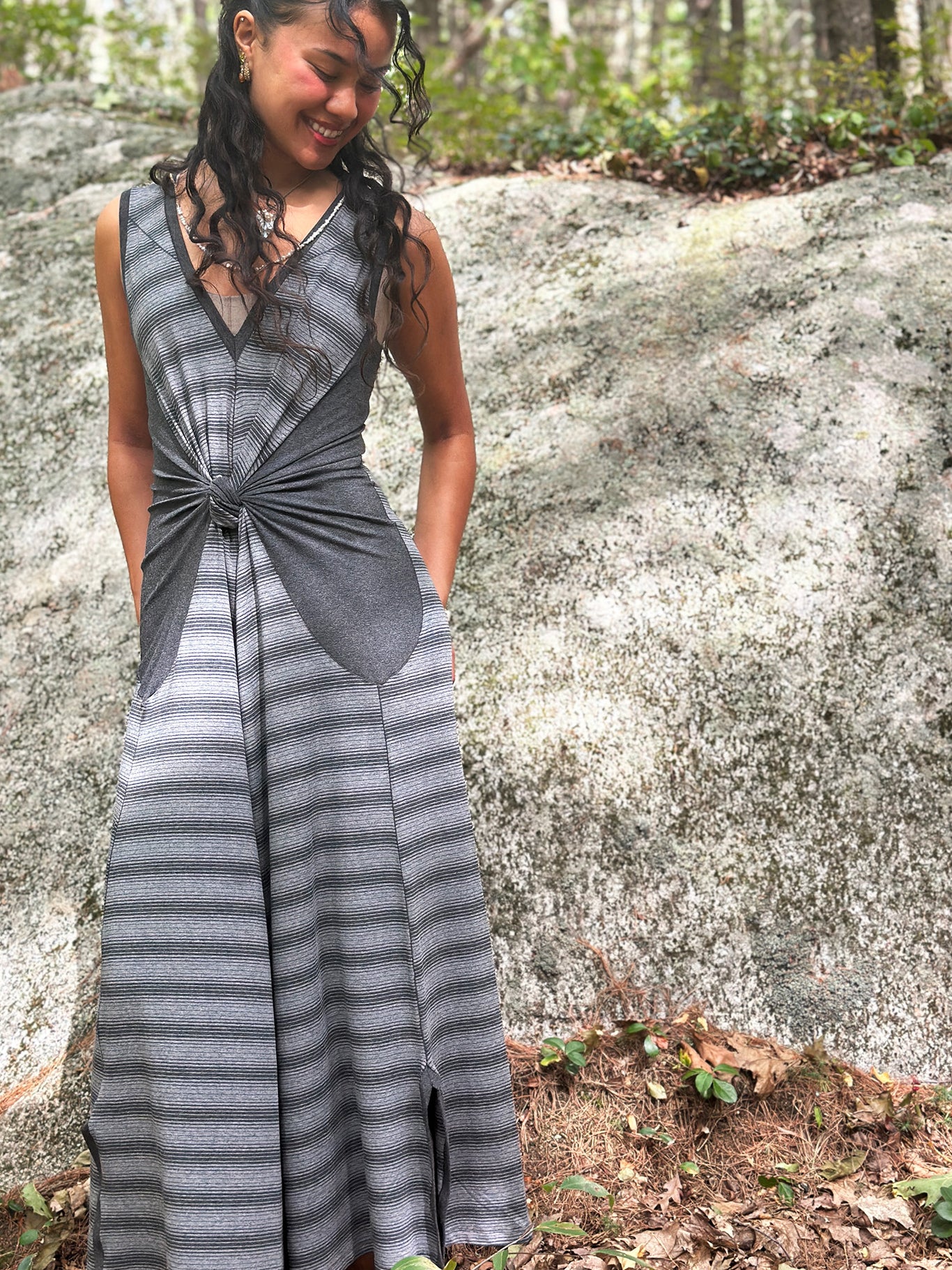 stripe FARMER jumpsuit
