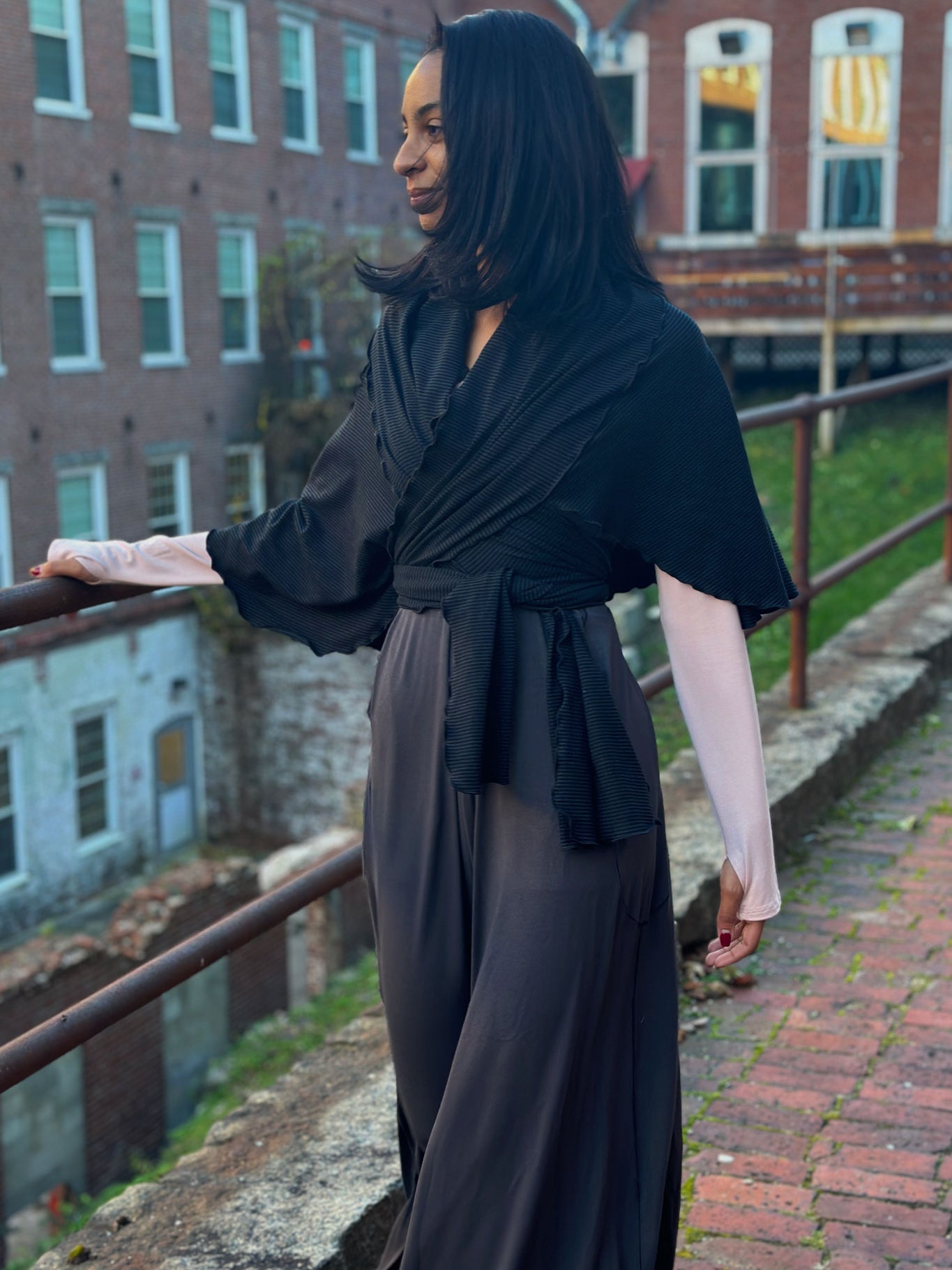 dusk farmer with subtle black girly wrap