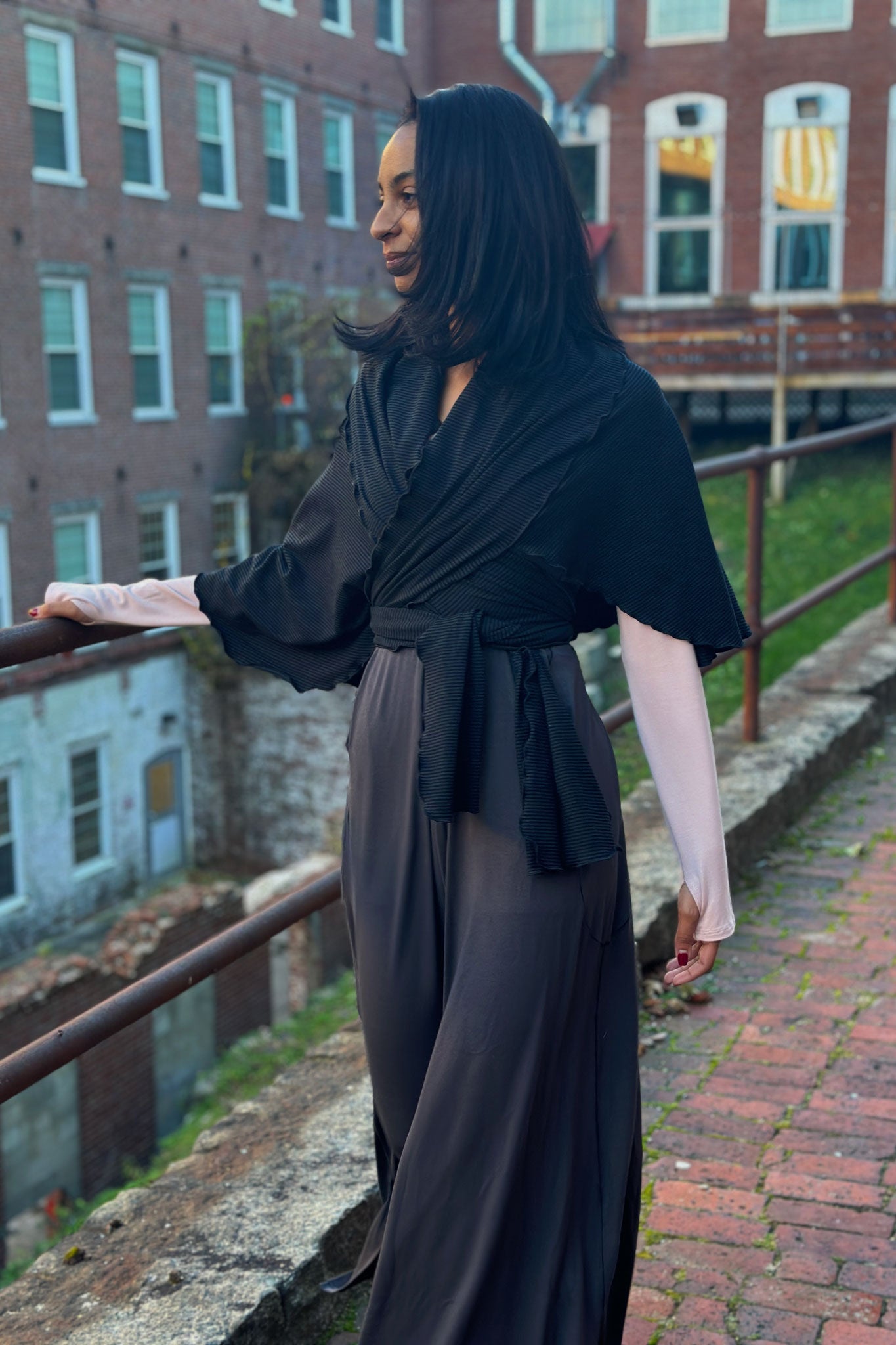 dusk farmer with subtle black girly wrap