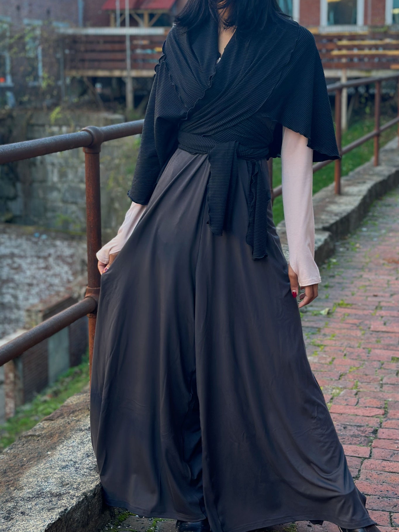 dusk farmer with subtle black girly wrap