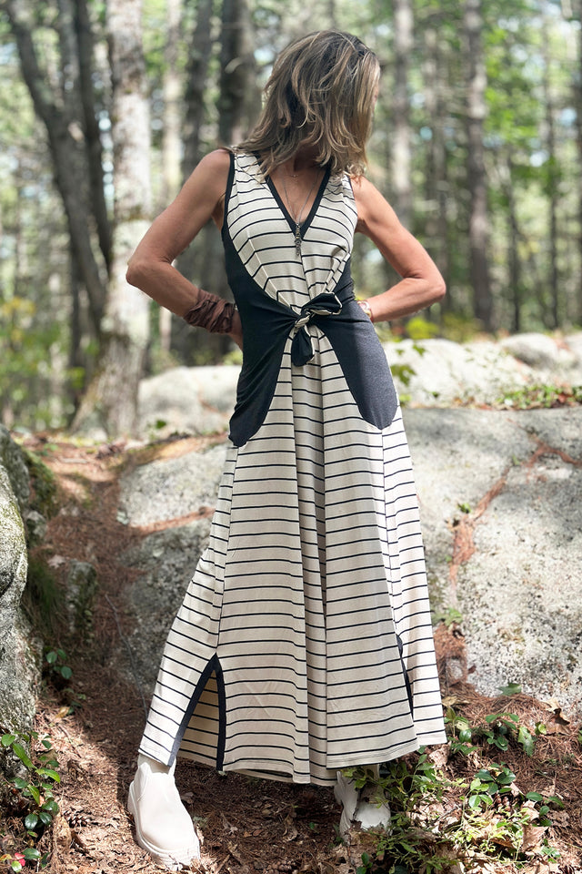 suger farmer jumpsuit in yang stripe