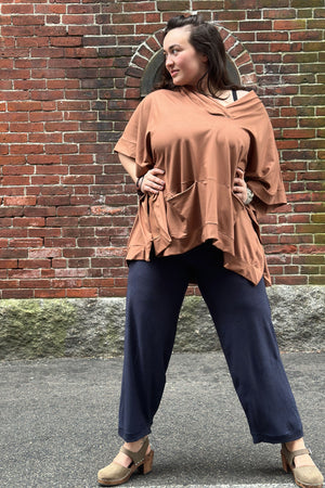 bloom pant in midnight heather with cedar frida