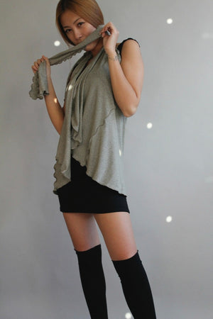 lady wrap dress skirt in champagne