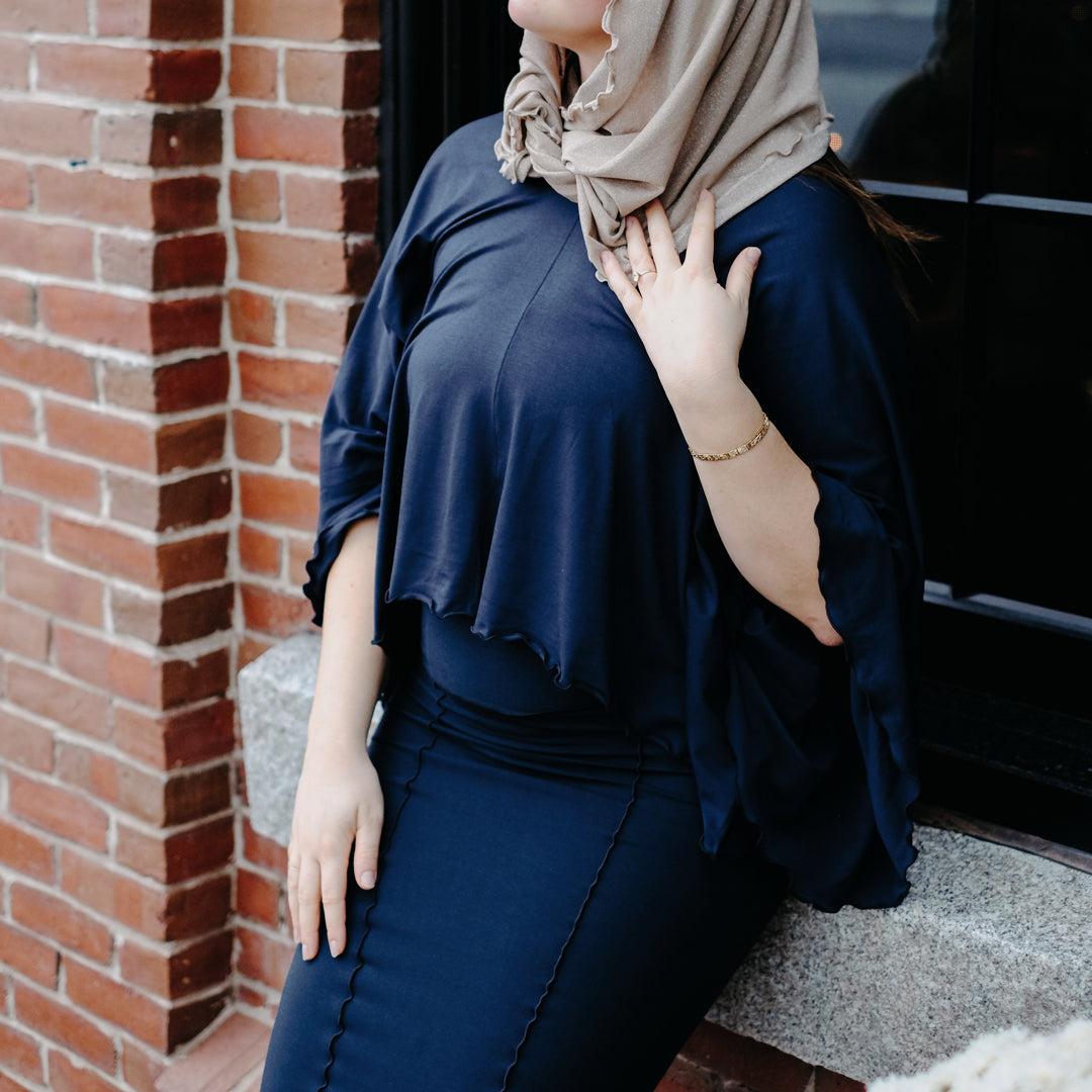 angelrox® pencil skirt in navy