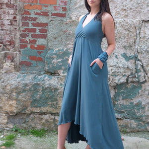 Robe licou à col en V HARMONY