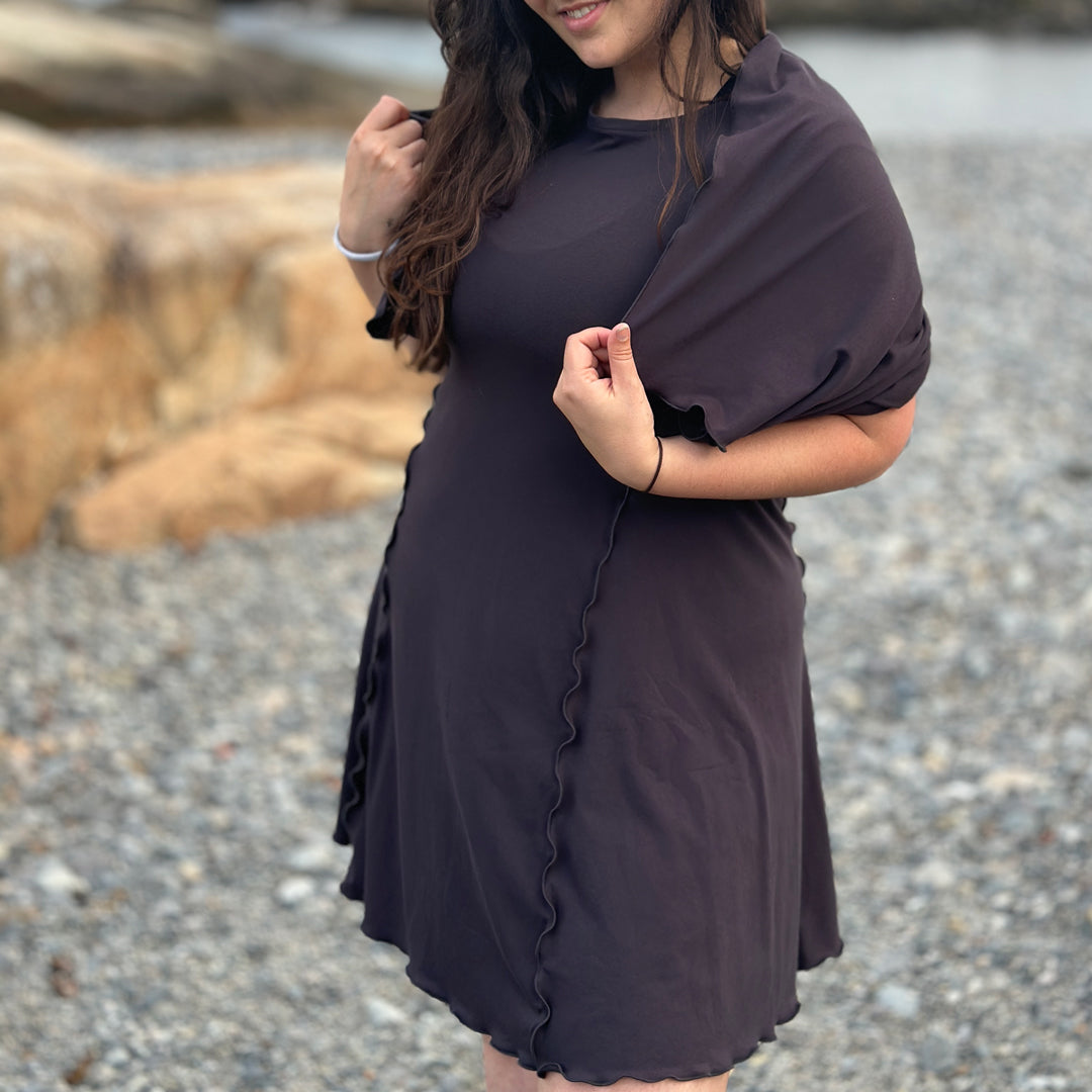 dahlin' dress in carbon