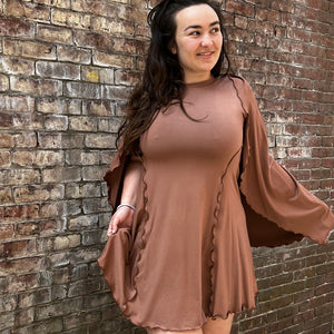 angelrox® dahlin' dress in cedar