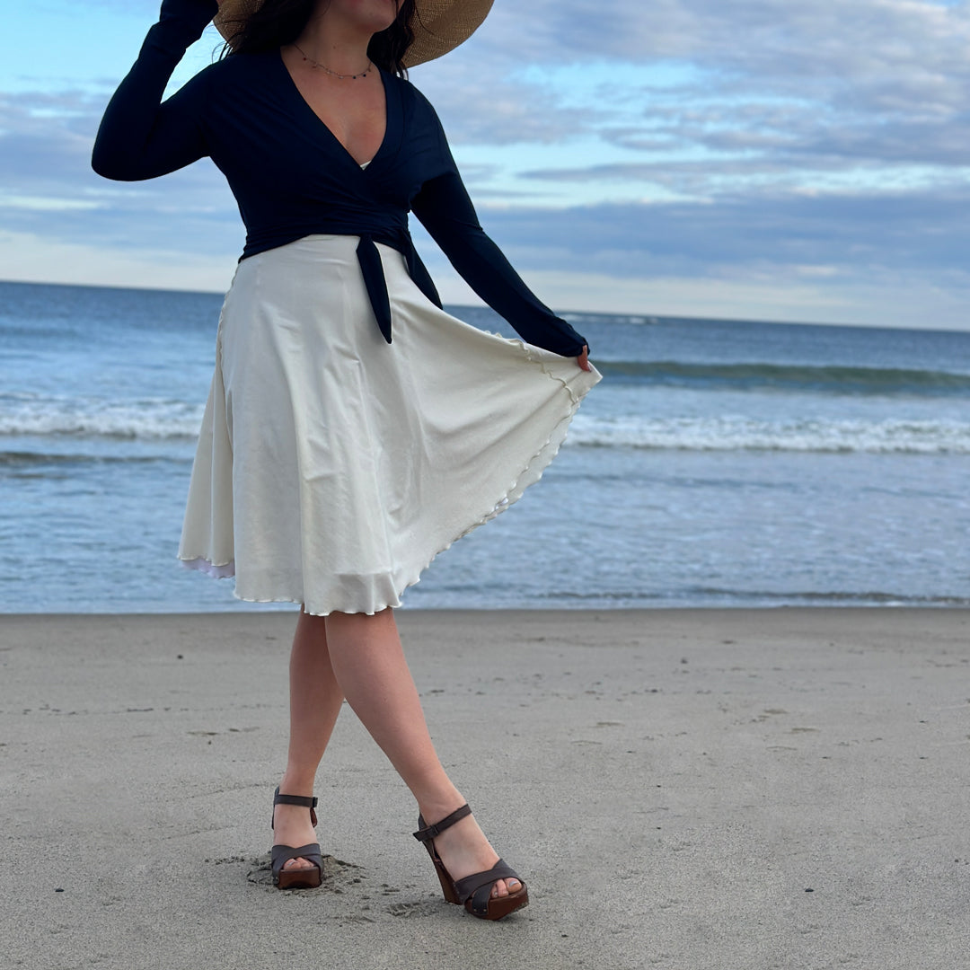 rappa jacket in navy + white/milk dancer