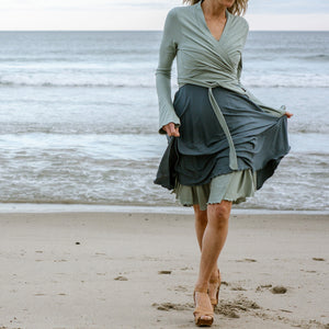 suger® rappa jacket in glass styled with glass + ocean dancer