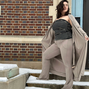 clay terry YOGI with yin stripe HOURGLASS + clay DUSTER