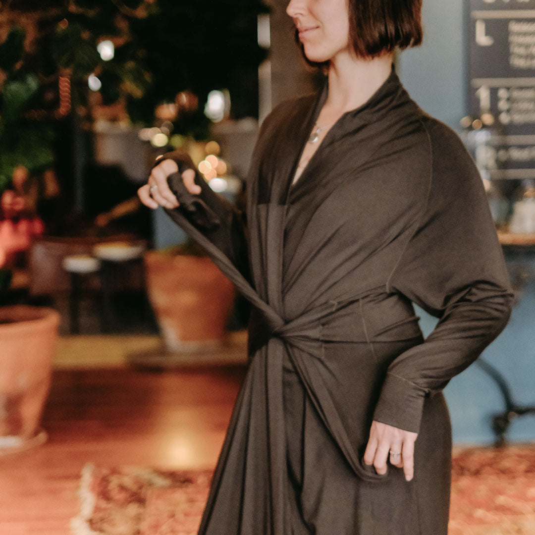 dusk pine sable duster - color is dependent on light