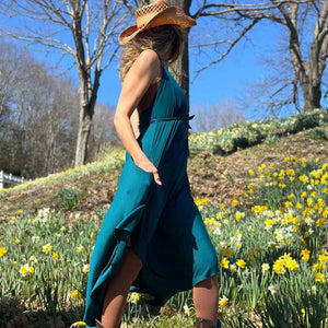 Vestido de verano midi fluido ISLAND