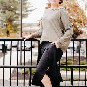 gold shimmer truly top with lava petal pant