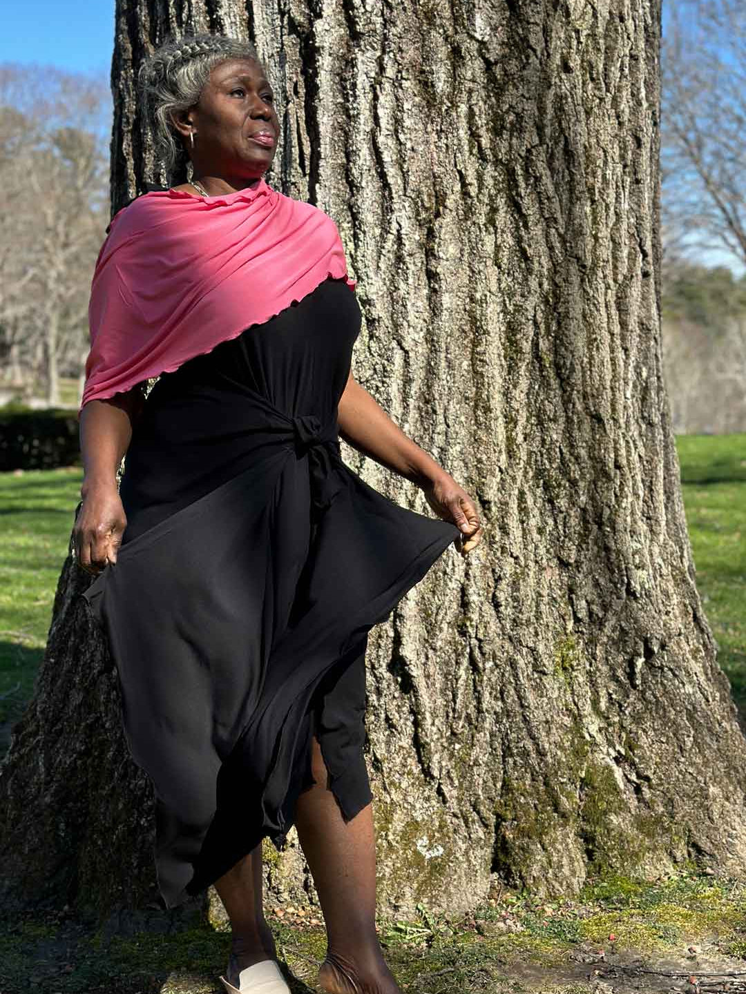 Vestido de verano midi fluido ISLAND