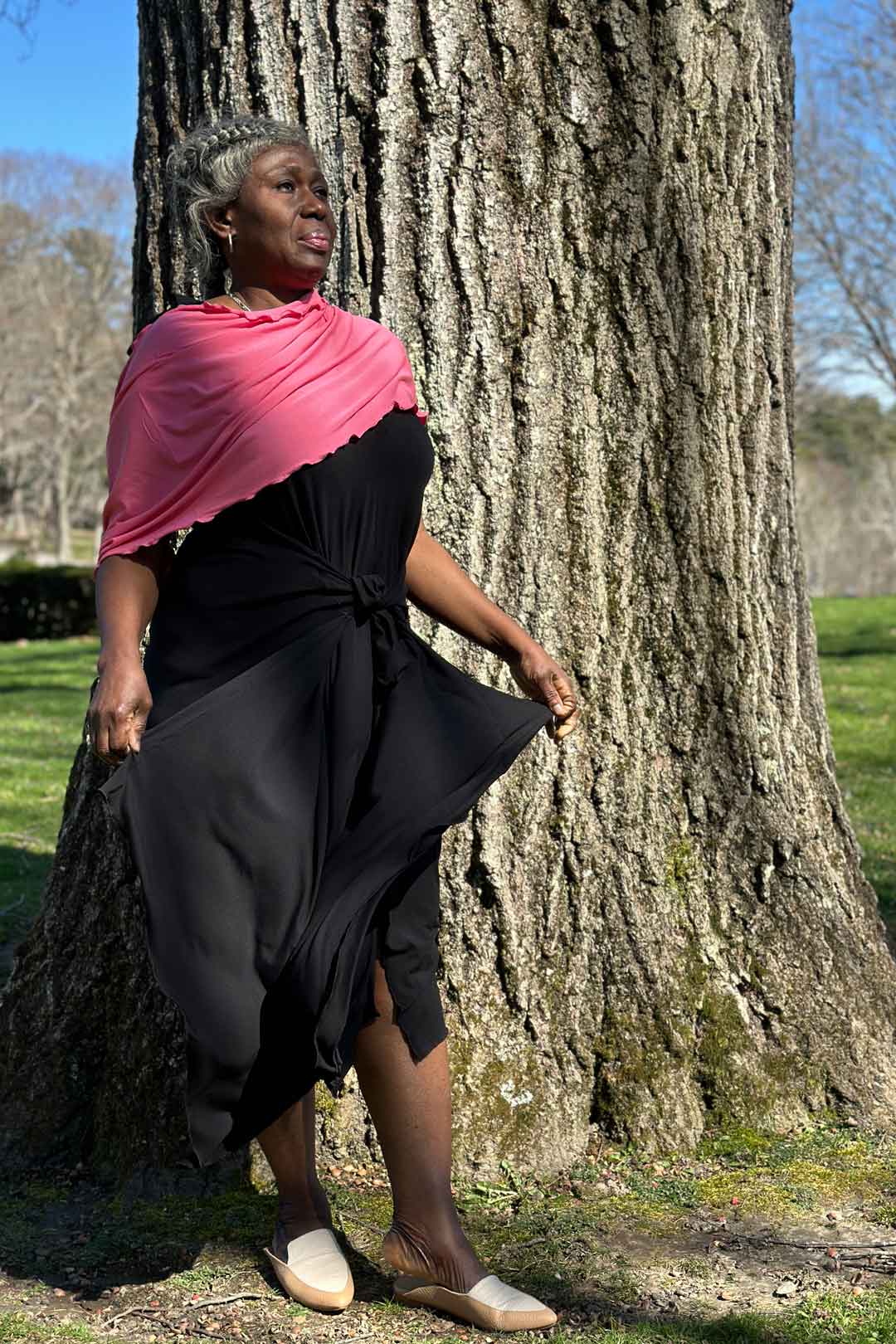 Vestido de verano midi fluido ISLAND