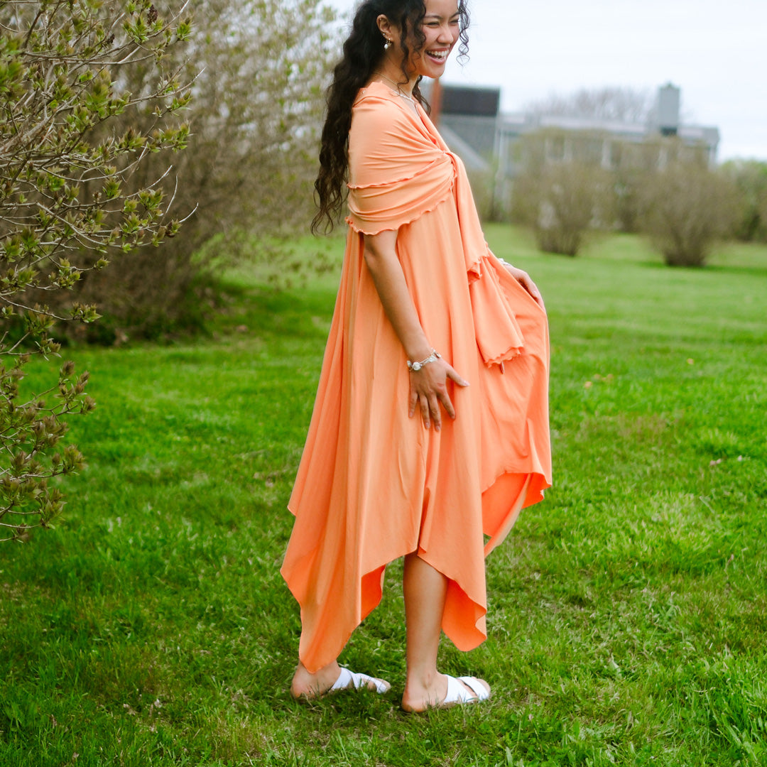 Robe d'été fluide mi-longue ISLAND