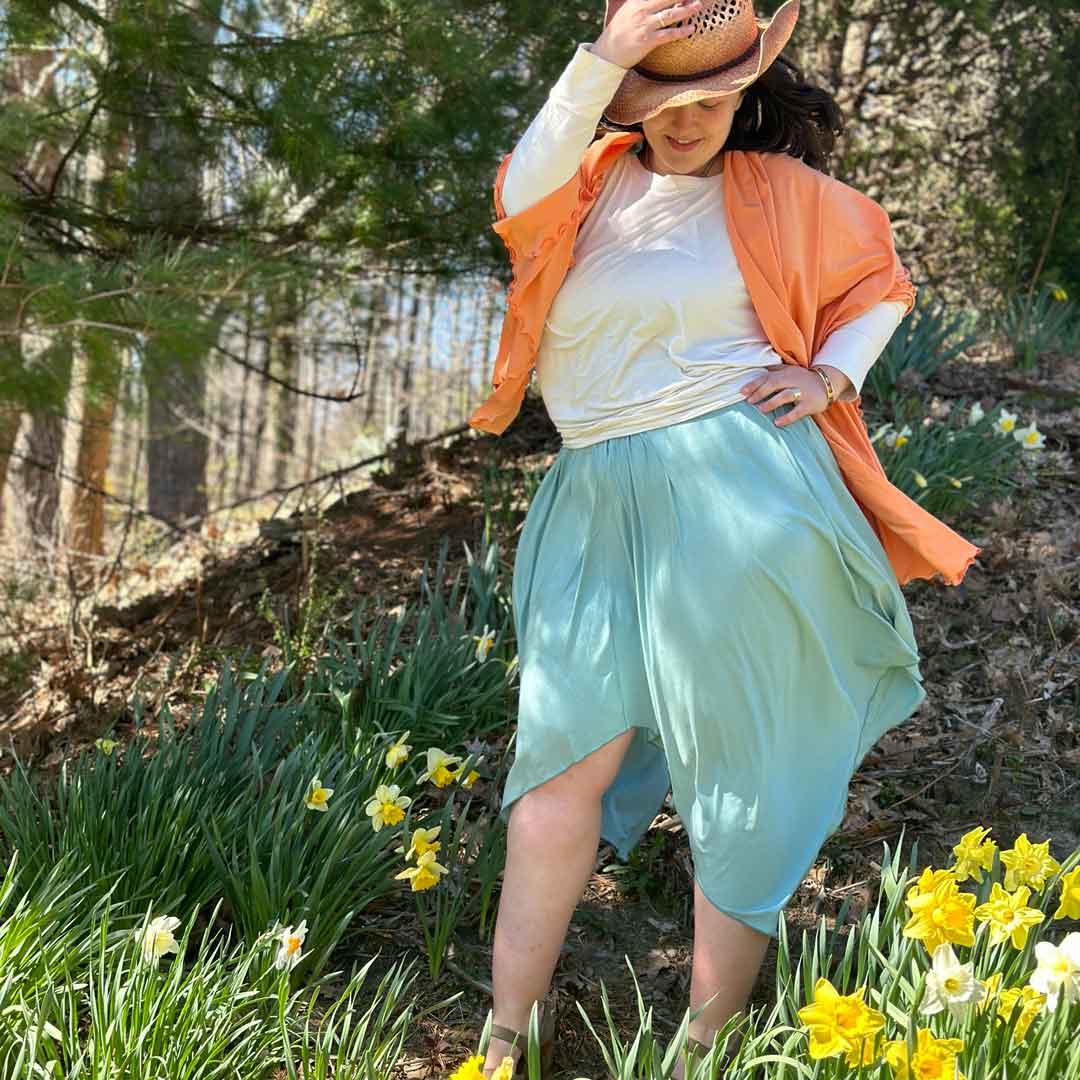 Vestido de verano midi fluido ISLAND