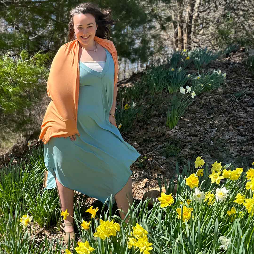 Vestido de verano midi fluido ISLAND