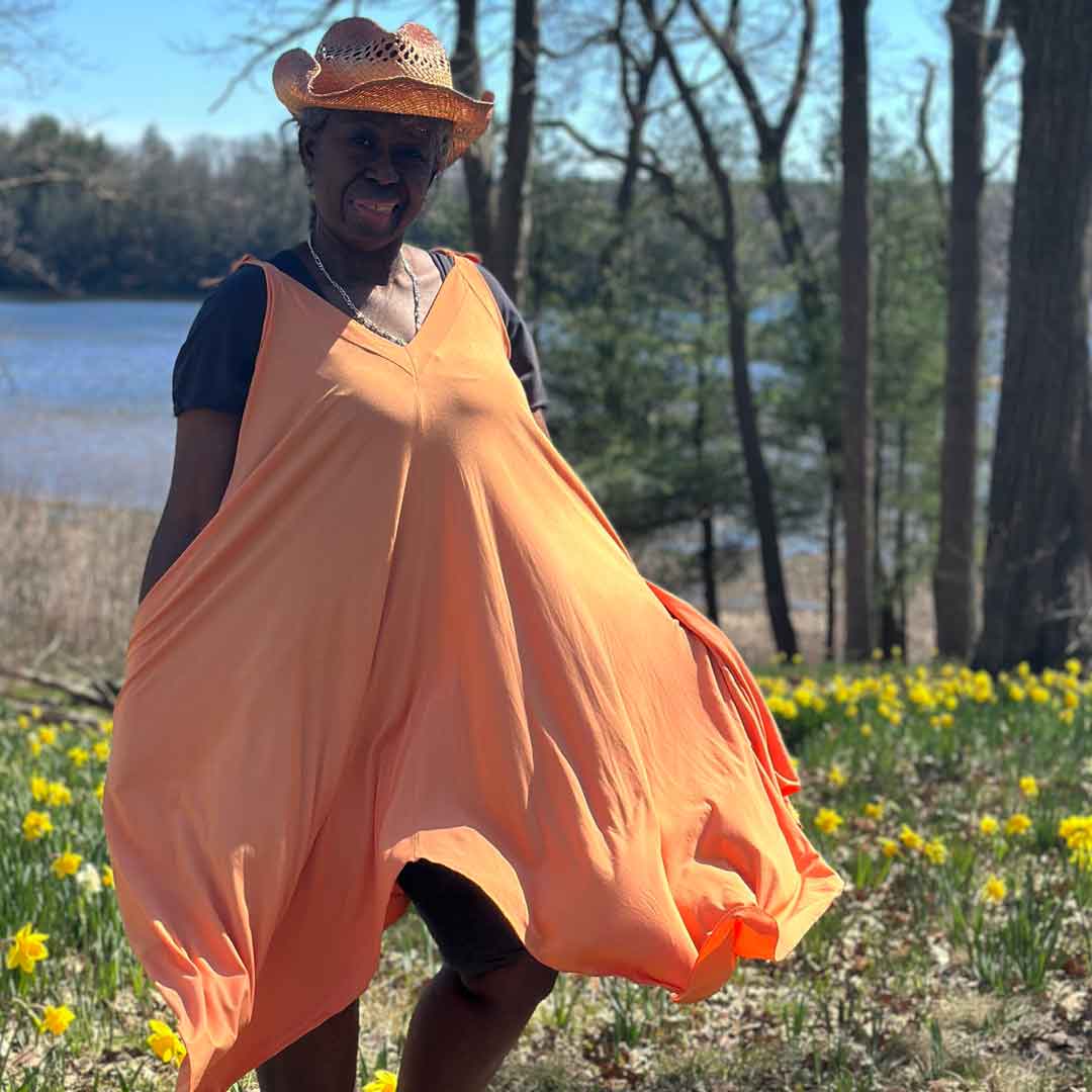 Robe d'été fluide mi-longue ISLAND