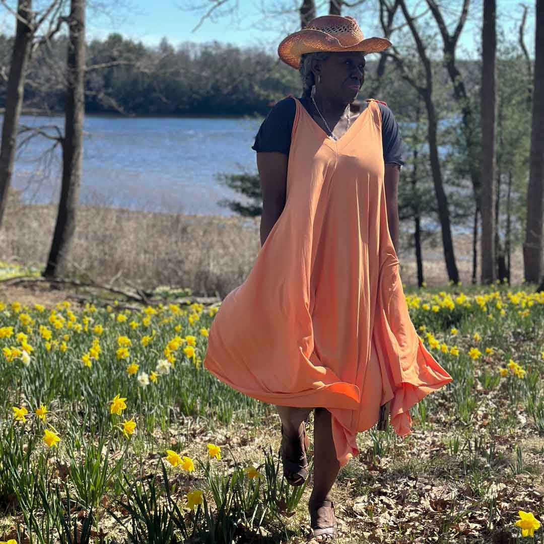 Robe d'été fluide mi-longue ISLAND