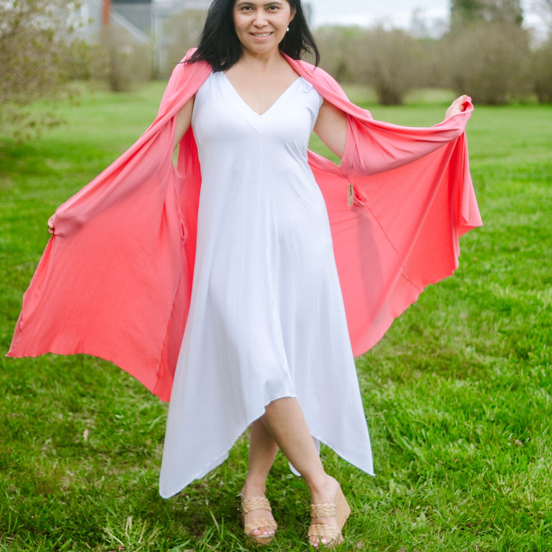 Vestido de verano midi fluido ISLAND