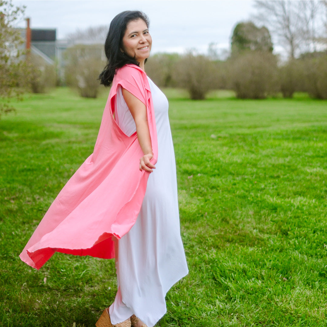 Vestido de verano midi fluido ISLAND