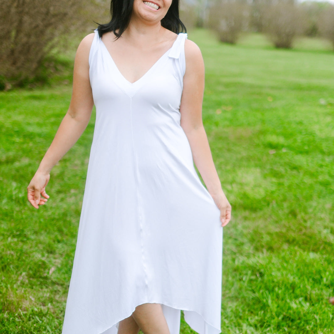 Vestido de verano midi fluido ISLAND