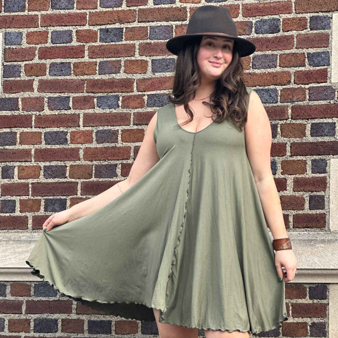 angelrox® dixie dress in tissue bay