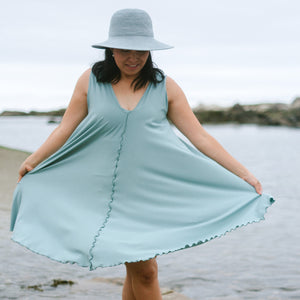 angelrox® dixie dress in tissue sky