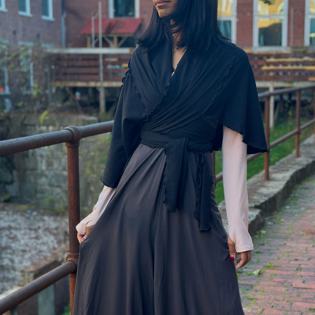 dusk farmer with subtle black girly wrap