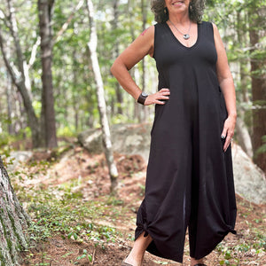 suger farmer jumpsuit in subtle black