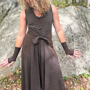 suger farmer jumpsuit in woodland with sable aria sleeves