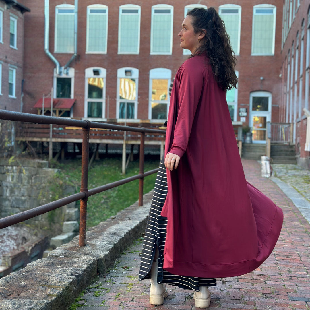 yin stripe farmer with ruby duster