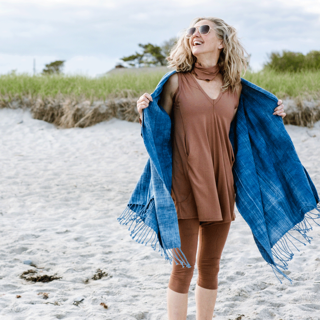 suger® sun blessed cotton shawl with cedar sprout
