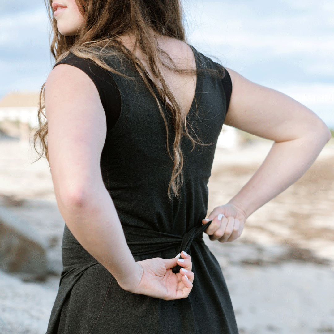 suger® sprout in lava with pockets pulled out being tied at back