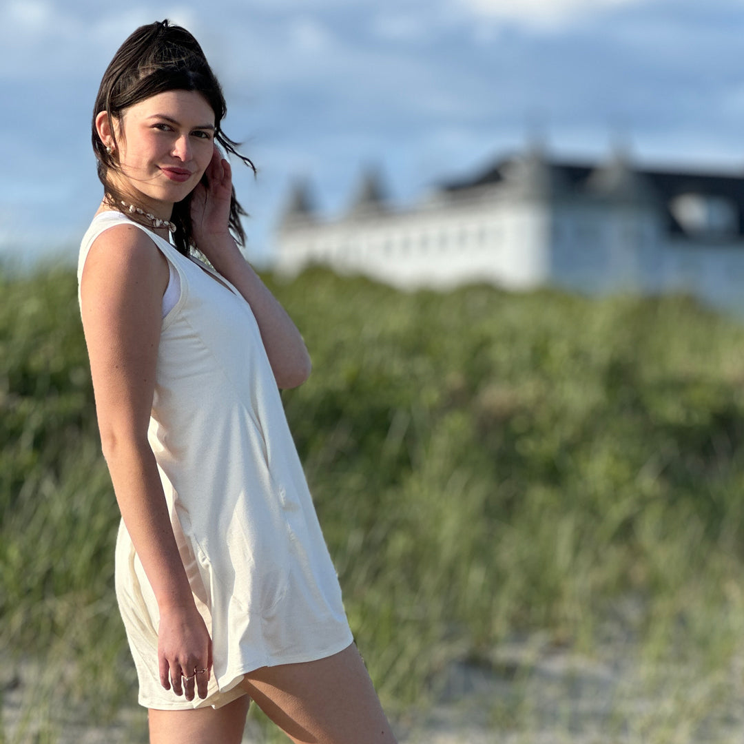 suger® sprout romper in milk 