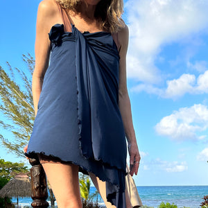 angelrox® shawl airy elegance in tissue navy 