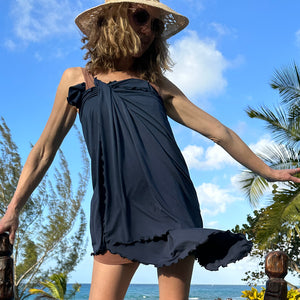 angelrox® shawl airy elegance in tissue navy 