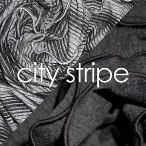 city stripe + lava heather