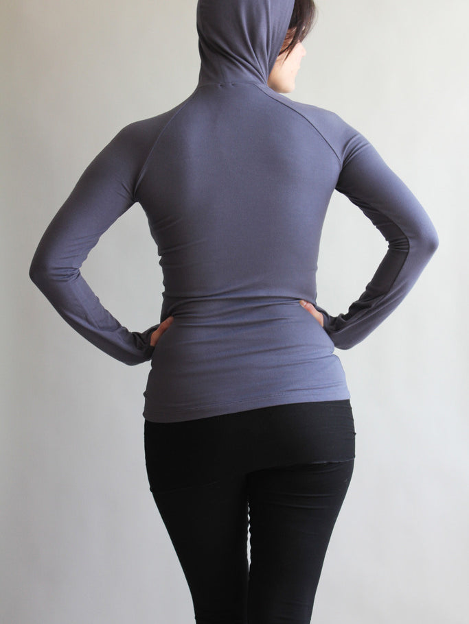 slate / deep sea scuba t + black playsuit