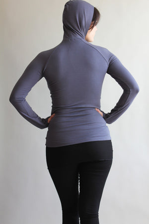 slate / deep sea scuba t + black playsuit