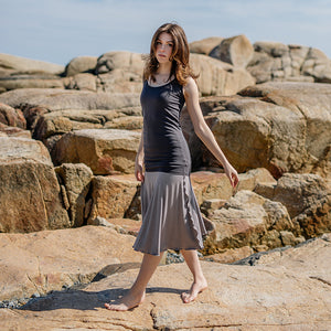 core essential tank in carbon styled with moon flirt