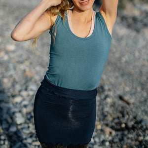 suger® core tank in ocean + navy corset