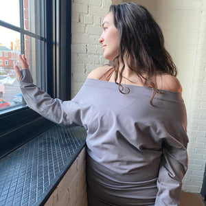 terry welder pullover in moon