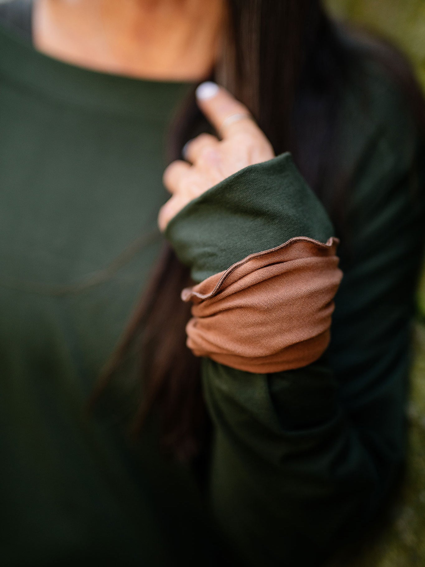 cedar band around wrist